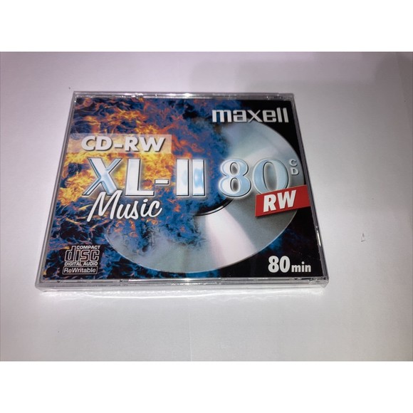 Maxell CD-RW 80 XL-II BRANDED DIGITAL Audio Music Rewritable 80Min IN Jewel Case - Picture 2 of 12